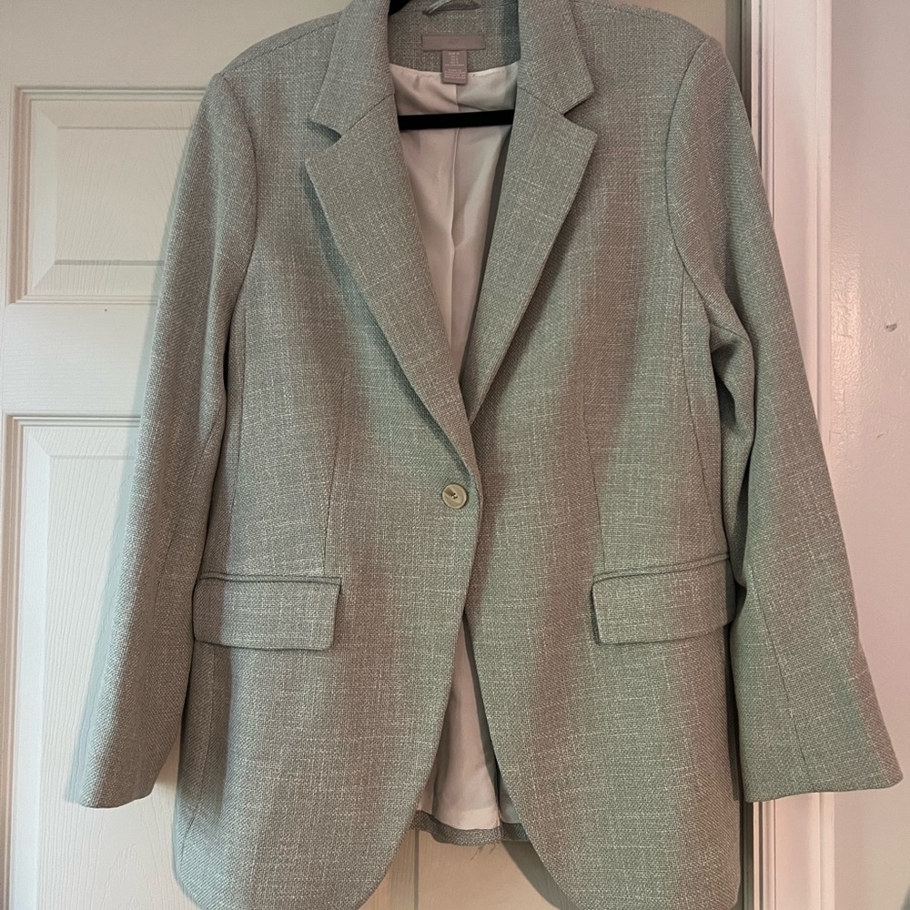 Women's Green Tweed Blazer